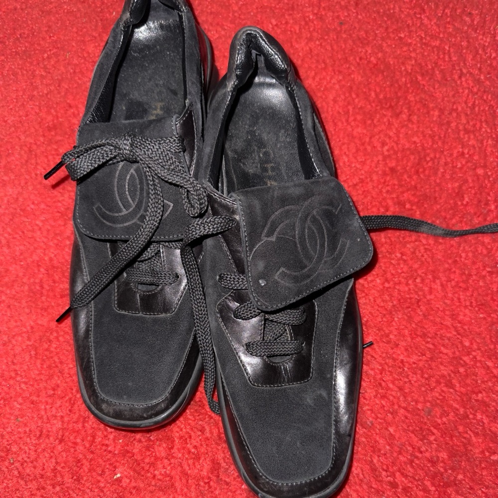 Chanel Calf leather - suede trainers